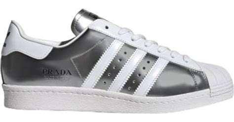 adidas prada superstar silver|prada x adidas shoes price.